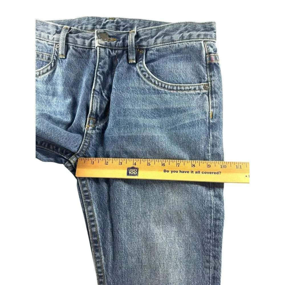 Helmut Lang MR 87 Heritage Slim Jeans Mens 30x30 Blue Denim Designer USA Made